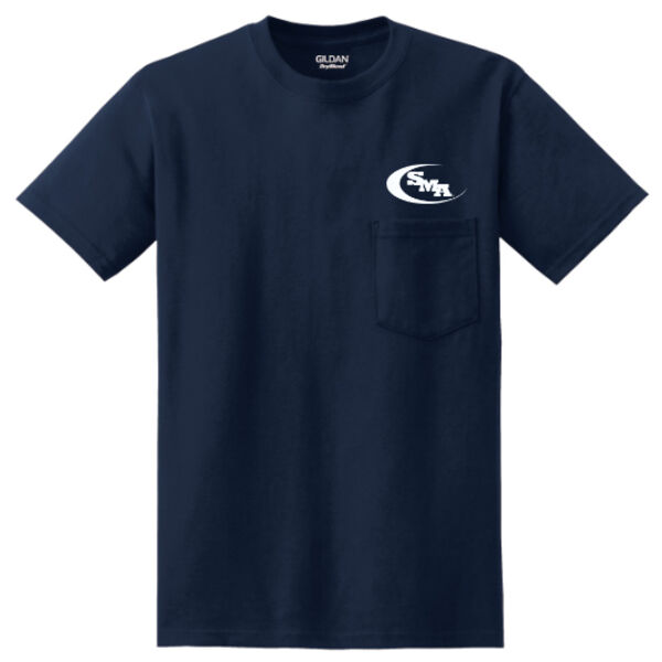 DryBlend® 50 Cotton/50 Poly Pocket T-Shirt  -  Printed Thumbnail
