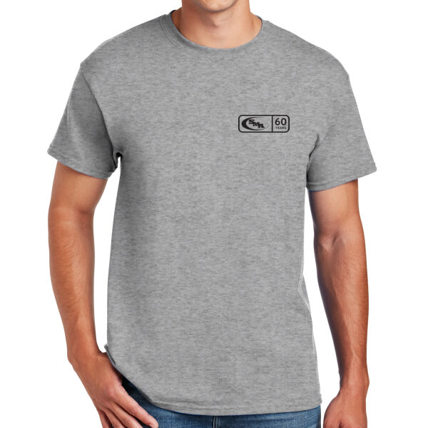 60th Anniversary - DryBlend ® 50 Cotton/50 Poly T Shirt -  Printed Thumbnail
